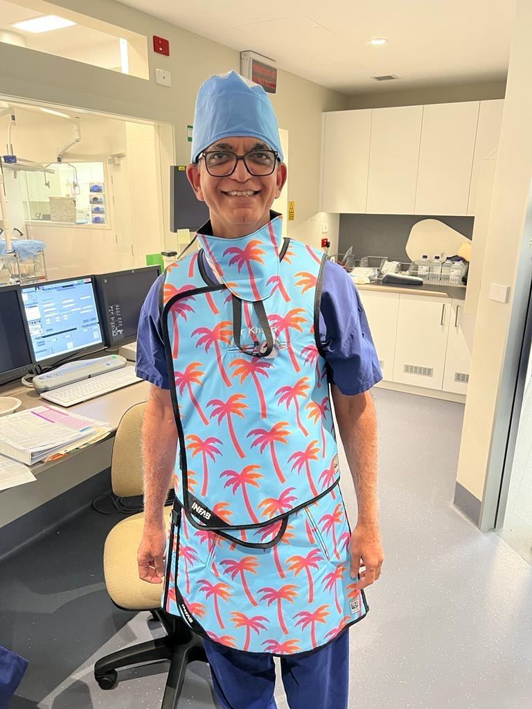 Dr Khatri in catheterisation laboratory
